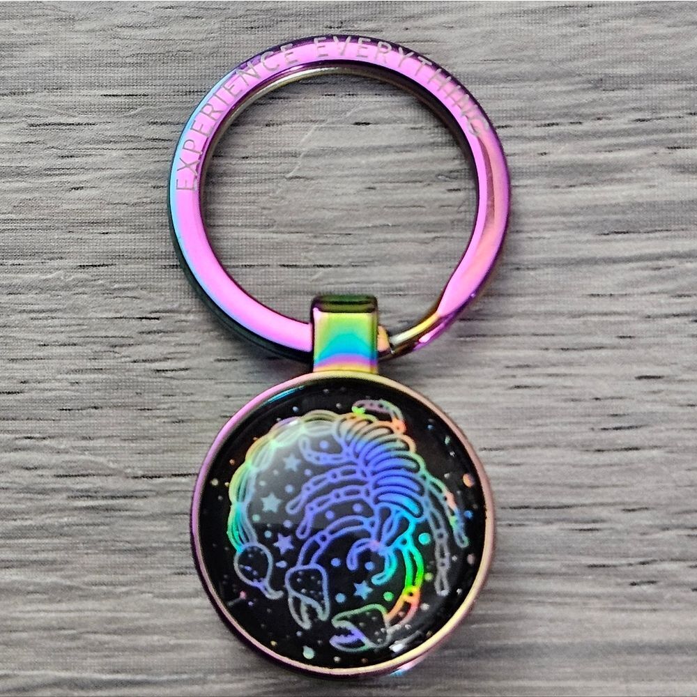 ZOX "SCORPIO" #81 HOROSCOPE iridescent ZOXLOX KEYCHAIN limited release